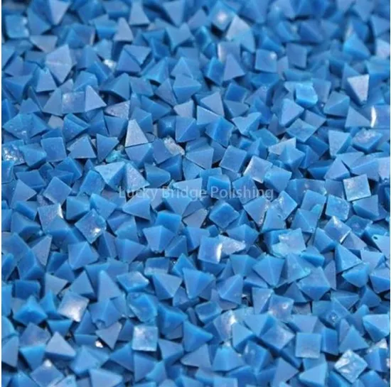 Light Polishing Media Aluminum Parts Surface Finishing Ceramic Media 